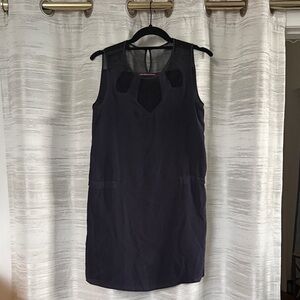 Comptoir des Cotonniers Silk Elegant Charcol Sleeveless Dress